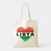 Ik hou van Libië, Libisch hart Tote Bag (Achterkant)