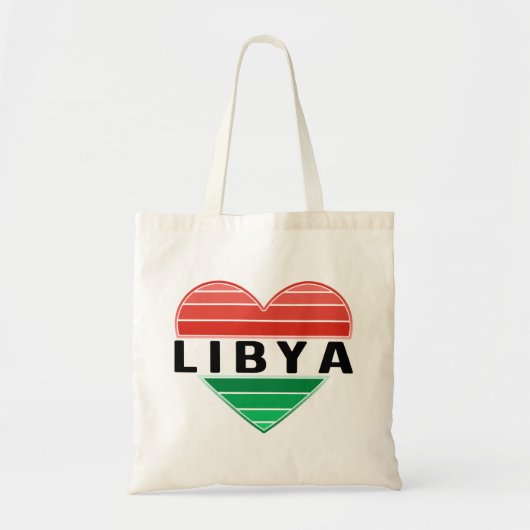 Ik hou van Libië, Libisch hart Tote Bag (Voorkant)