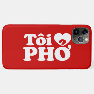Ik hou van (Liefde) Pho (Tôi ❤ PHỞ) Vietnamese Taa iPhone 11 Pro Max Hoesje