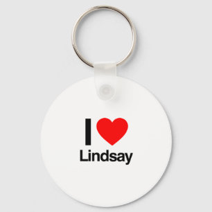 ik hou van lindsay sleutelhanger