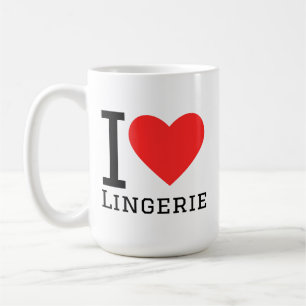Ik hou van lingerie koffiemok