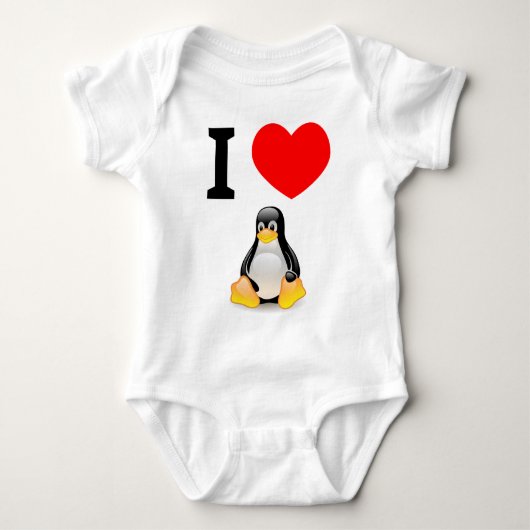 Ik hou van Linux Romper (Voorkant)