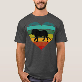 Ik hou van Lion Retro Heart T-shirt