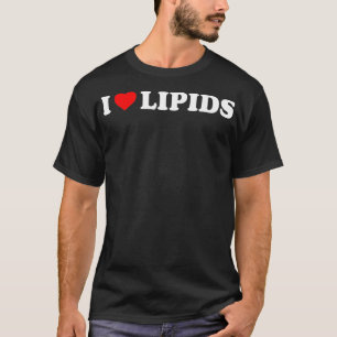 Ik hou van lipiden t-shirt