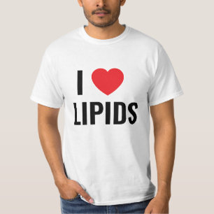Ik hou van lipiden T-shirt
