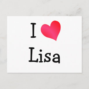 Ik hou van Lisa Briefkaart
