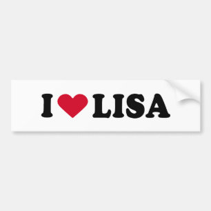 IK HOU VAN LISA BUMPERSTICKER
