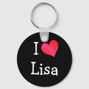 Ik hou van Lisa Sleutelhanger