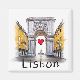 Ik hou van Lissabon Magneet