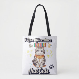 Ik hou van literatuur en katten" Togs Design Draagtas