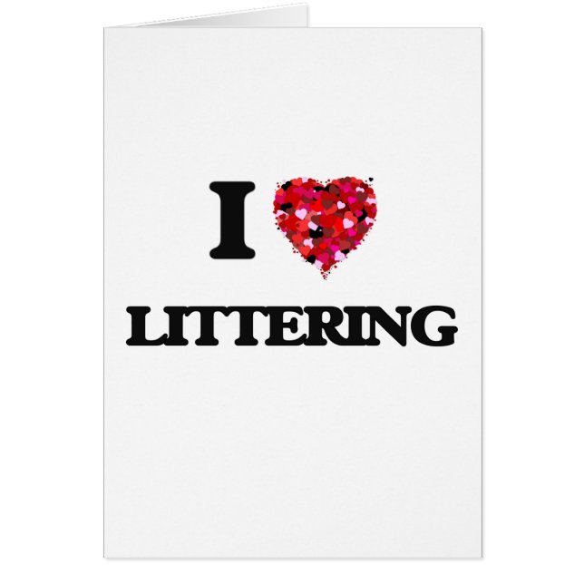 Ik hou van littering (Voorkant)