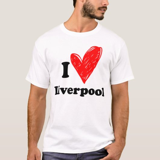 Ik hou van Liverpool T-shirt (Voorkant)