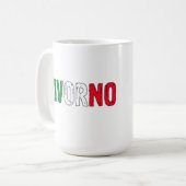 Ik hou van Livorno Italië Koffiemok (Voorkant links)