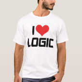 Ik hou van logisch T-shirt (Voorkant)