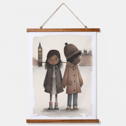 Ik hou van Londen Hangend Wandkleed (Voorkant)