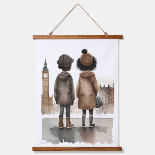 Ik hou van Londen Hangend Wandkleed (Voorkant)