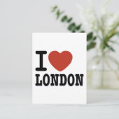 Ik hou van LONDON Briefkaart (Staand voorkant)