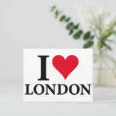 Ik hou van LONDON Briefkaart (Staand voorkant)