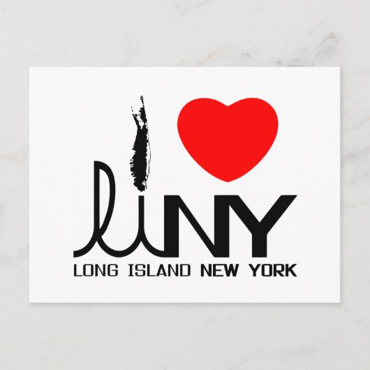 Ik hou van Long Island NY Briefkaart (Voorkant)