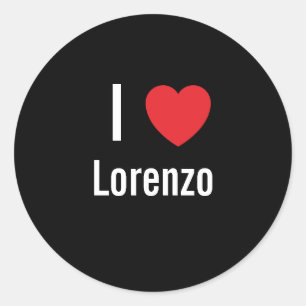 Ik hou van Lorenzo Ronde Sticker