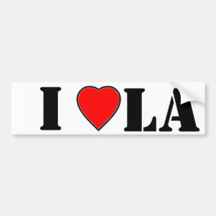 Ik hou van Los Angeles Bumpersticker