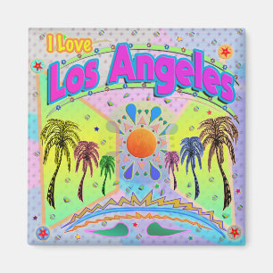 Ik hou van Los Angeles Calm Desire Magnet Magneet