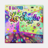 Ik hou van Los Angeles Cool Energy Magnet Magneet (Voorkant)