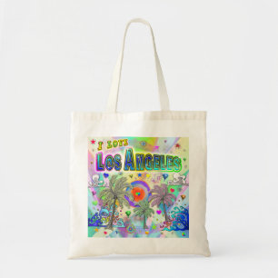 Ik hou van Los Angeles Deep Dream Canvas tas
