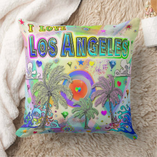 Ik hou van Los Angeles Deep Dream Pillow Kussen