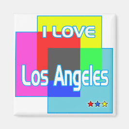 "Ik hou van Los Angeles die 2" Magnet kleuren Magneet