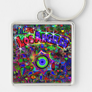 IK HOU VAN Los Angeles Mystic Dance Neo Versie Sleutelhanger