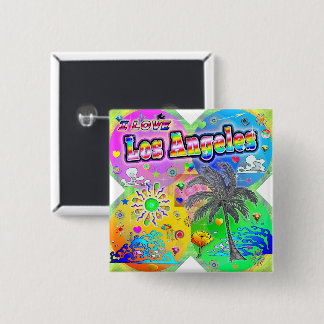 Ik hou van Los Angeles Quadro Seasons Button