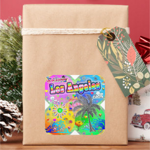 Ik hou van Los Angeles Quadro Seasons Sticker