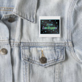 Ik hou van Los Angeles Smile Stars Button (In situ)