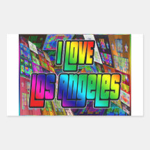 Ik hou van Los Angeles Twist Sticker
