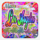 IK HOU VAN Los Angeles Vista Express Sticker (Voorkant)