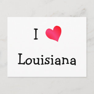 Ik hou van Louisiana Briefkaart