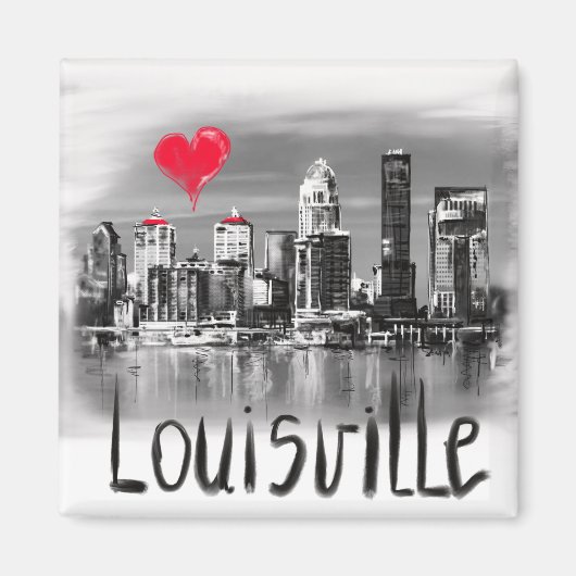 Ik hou van Louisville Magneet (Voorkant)
