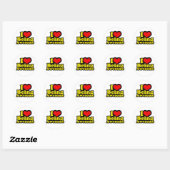 Ik hou van lovebeawesome1 ronde sticker (Vel)