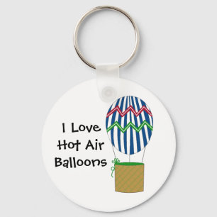 Ik hou van luchtballonnen sleutelhanger
