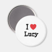Ik hou van Lucy hart T-Shirt Magneet (Voorkant / Achterkant)