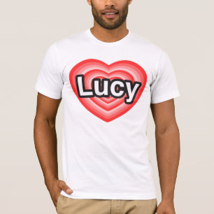 Ik hou van Lucy. Ik hou van je Lucy. Hart T-shirt