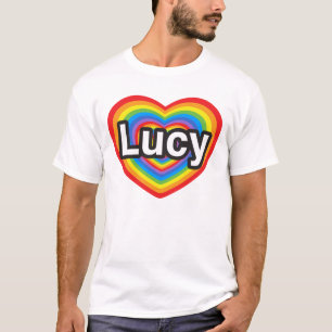 Ik hou van Lucy. Ik hou van je Lucy. Hart T-shirt