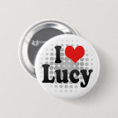 Ik hou van Lucy Ronde Button 5,7 Cm (Voorkant /achterkant)