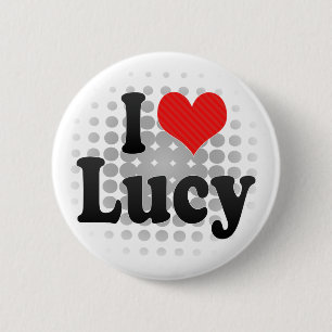 Ik hou van Lucy Ronde Button 5,7 Cm
