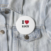 Ik hou van Lucy Ronde Button 7,6 Cm (In situ)