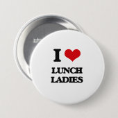 Ik hou van Lunch Dames Ronde Button 7,6 Cm (Voorkant /achterkant)