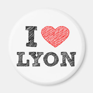 Ik hou van Lyon Magneet