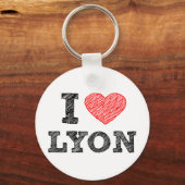 Ik hou van Lyon Sleutelhanger (Voorkant)