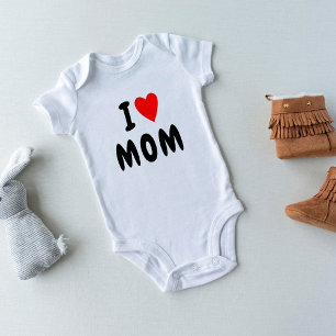 Ik hou van M O M Hart aangepaste tekst MOM Romper